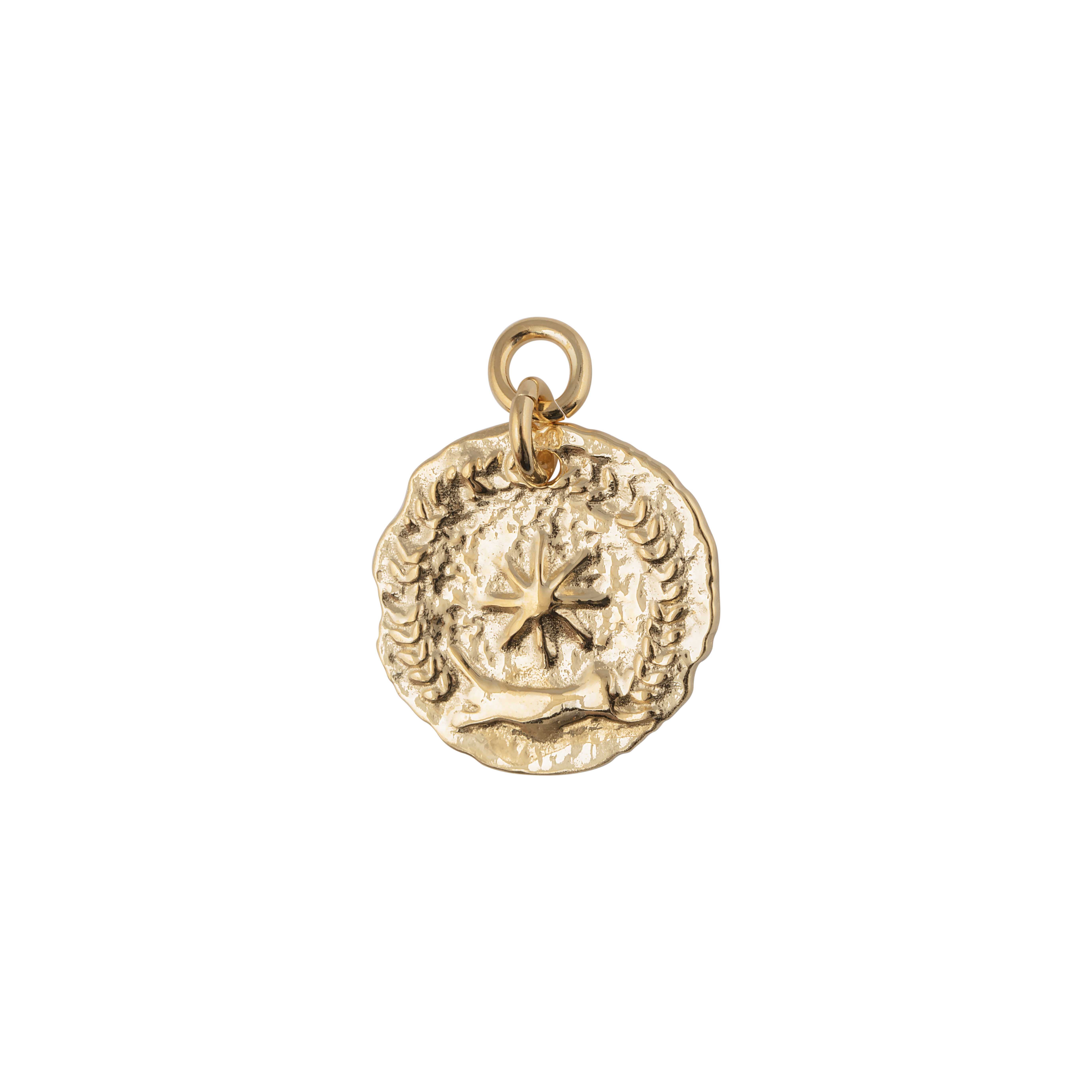 Letters / Victory coin pendant gold