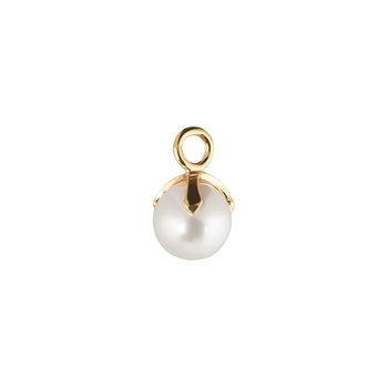 Letters pearl pendant gold