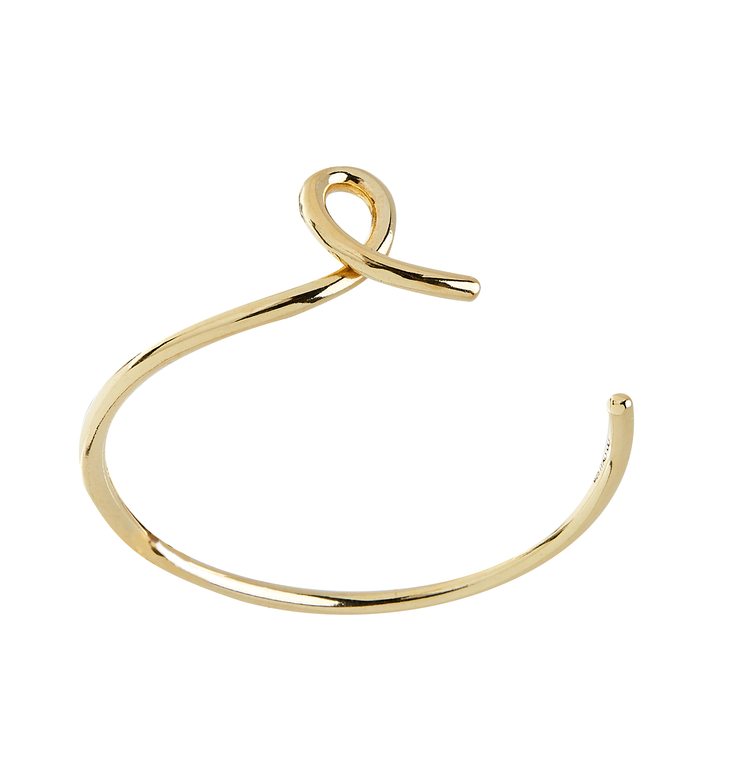 Loop bangle brace gold