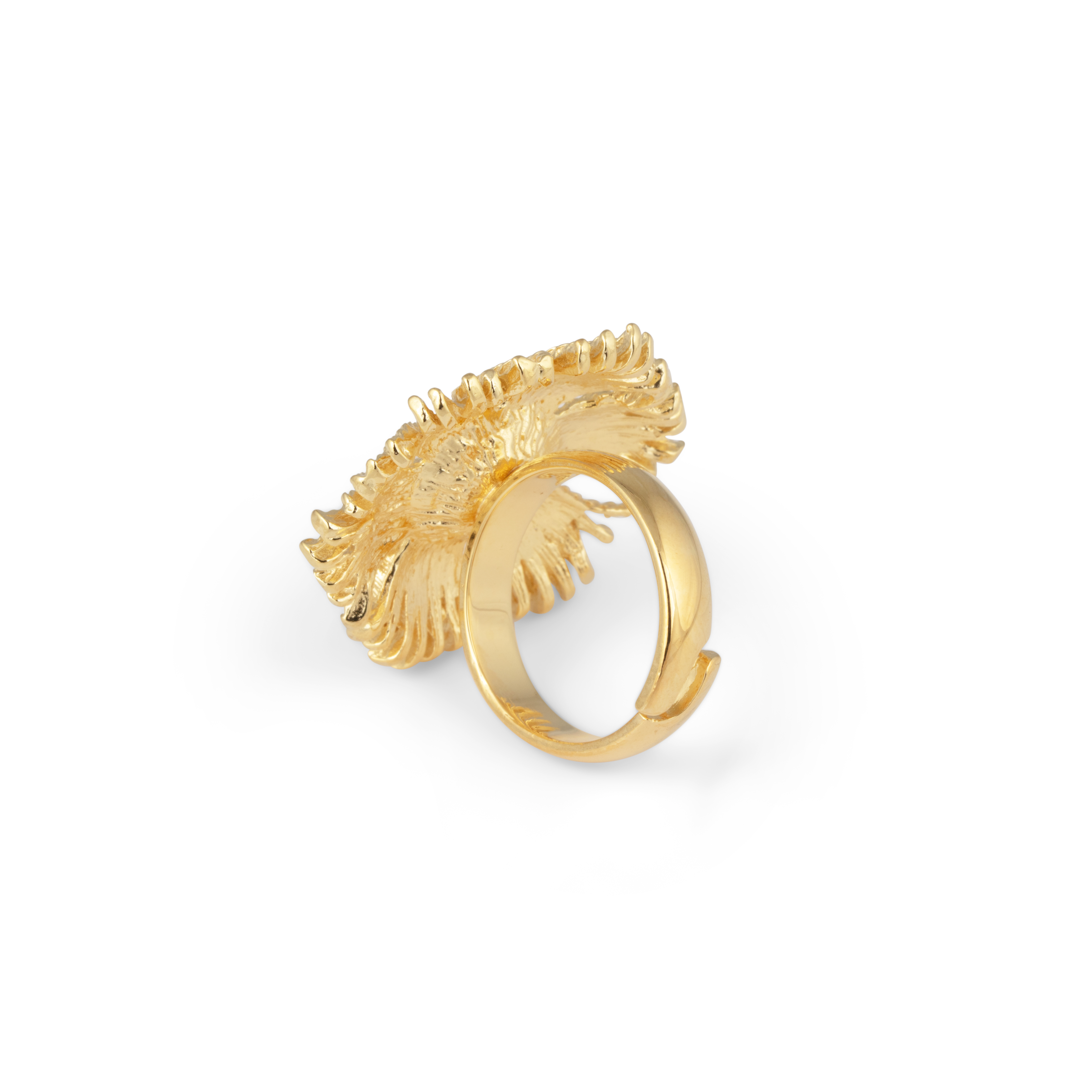 Gatsby big stone ring gold - 3
