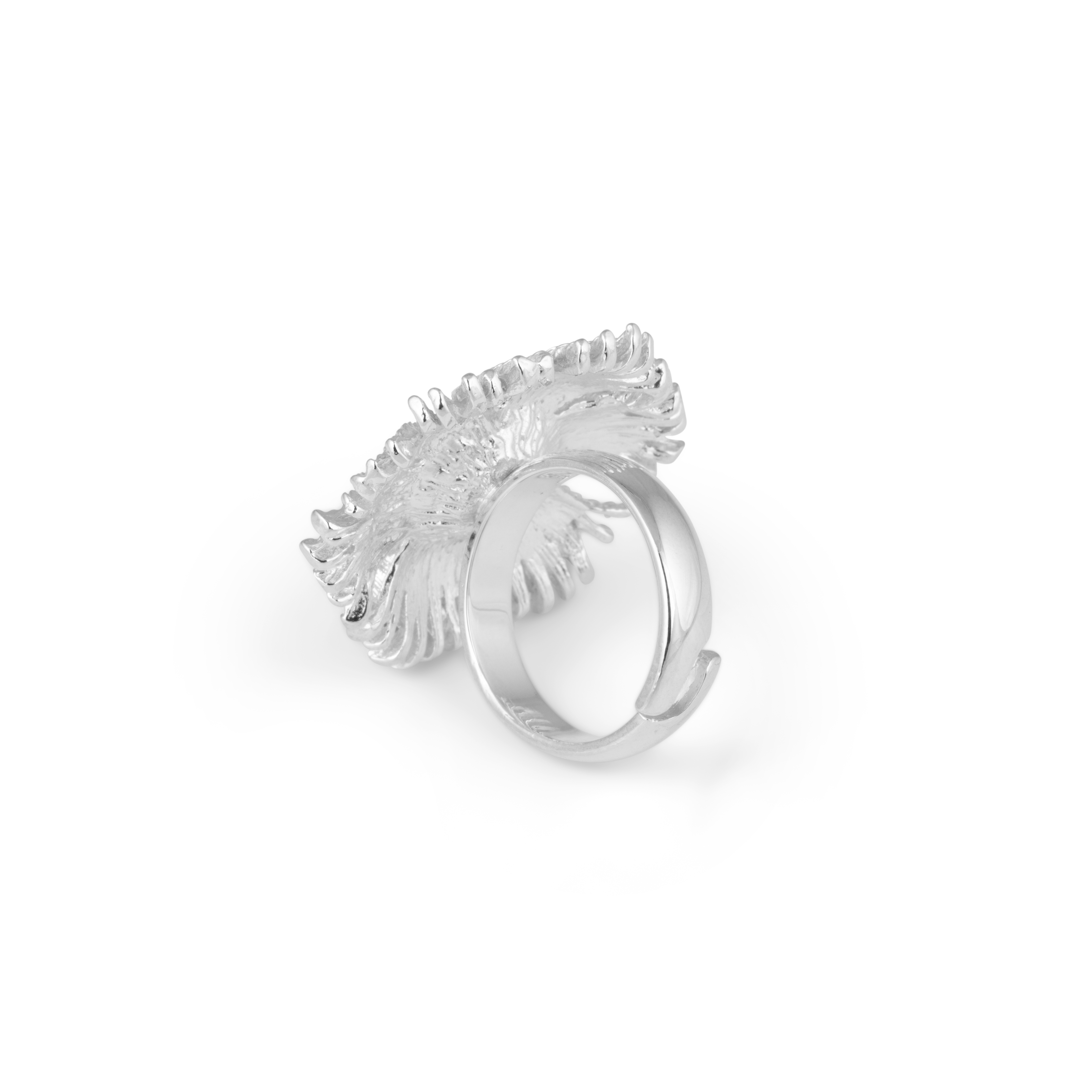Gatsby big pearl ring silver - 2