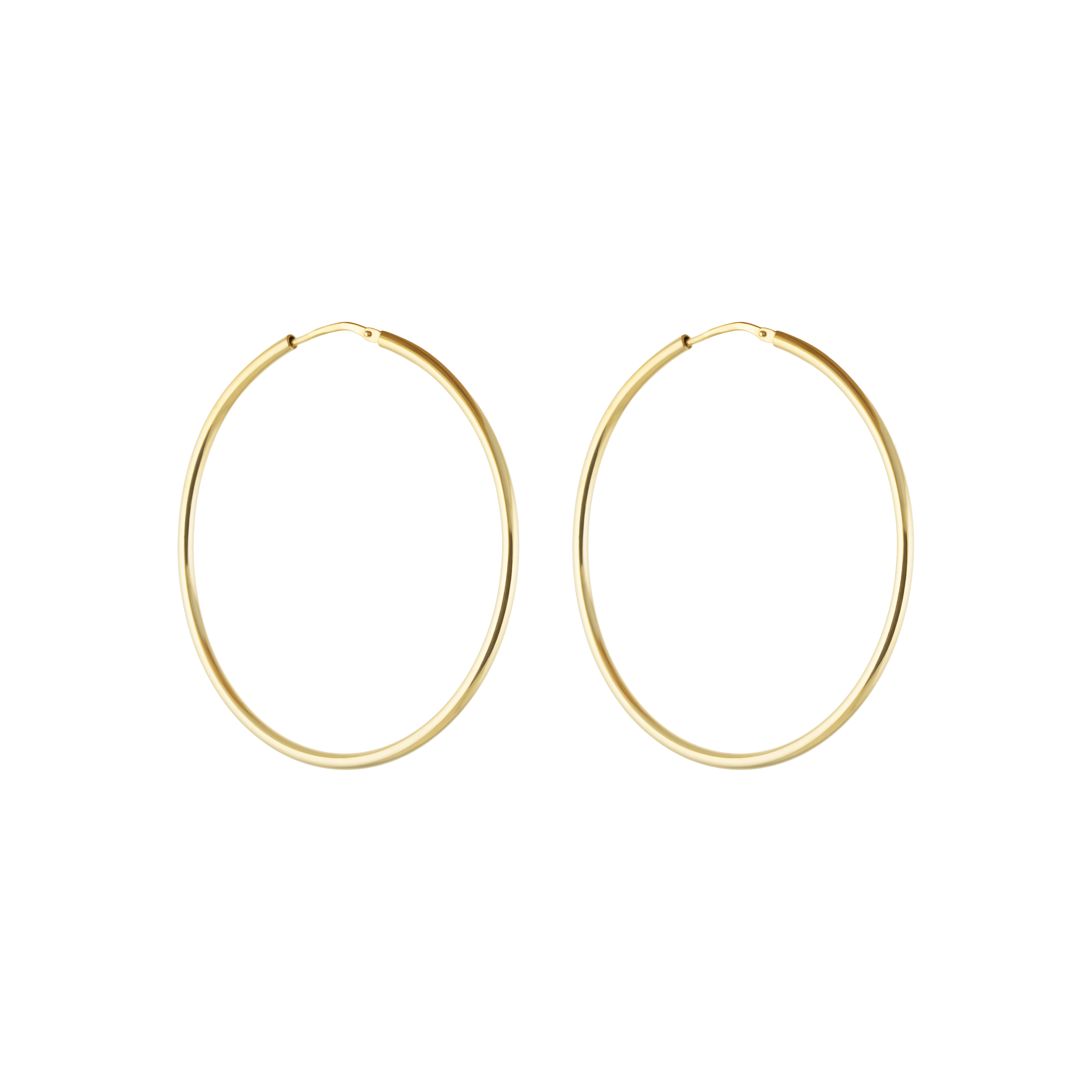 Letters hoop ear gold