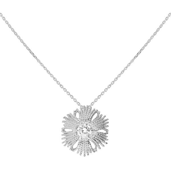 Gatsby stone brosch / pendant silver - 2