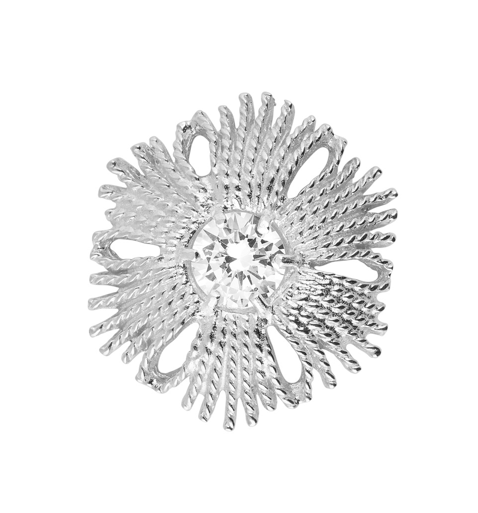 Gatsby stone brosch / pendant silver