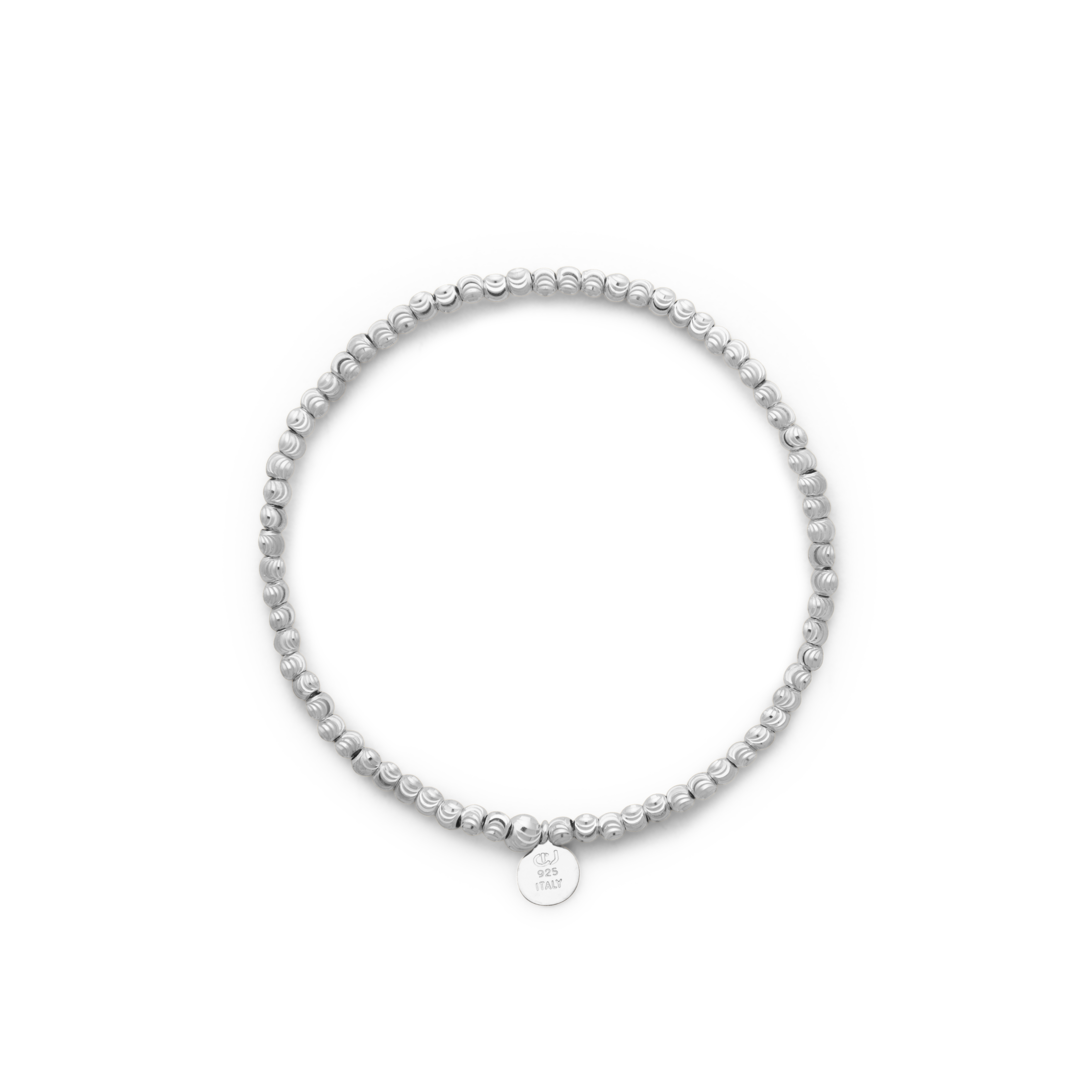 Cubic elastic brace plain silver