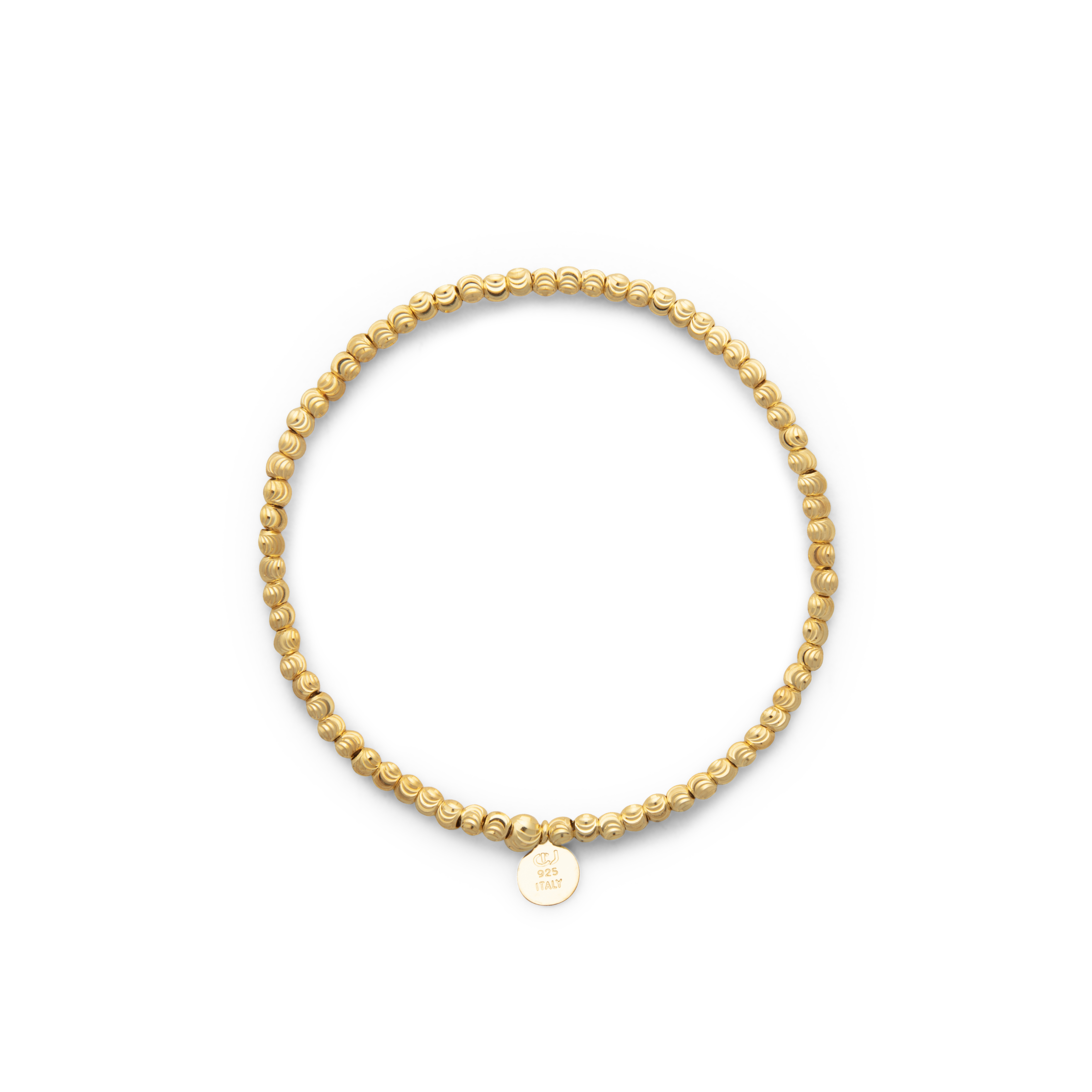 Cubic elastic brace plain gold