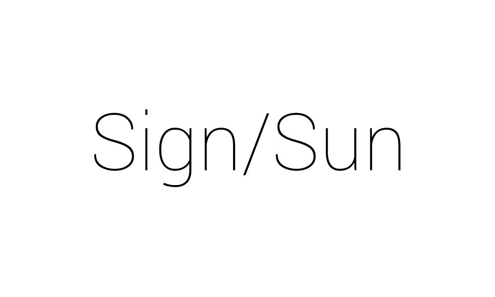 Sign/Sun