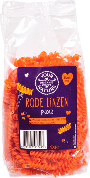 Fusilli Röda Linser 250g Your Eko