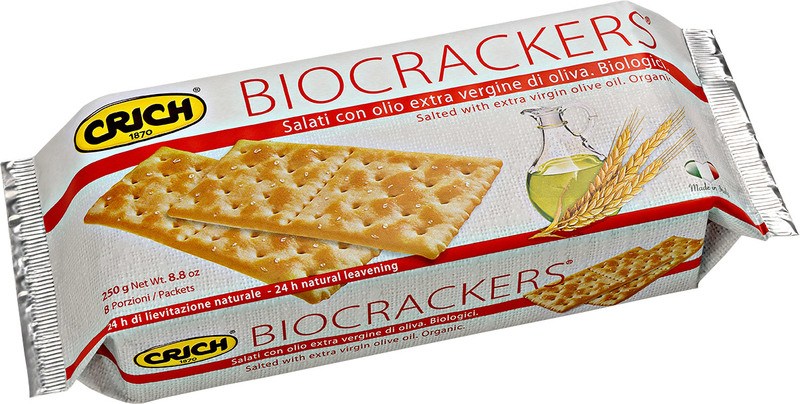 Kex Saltade Olivolja 250g Crich Eko