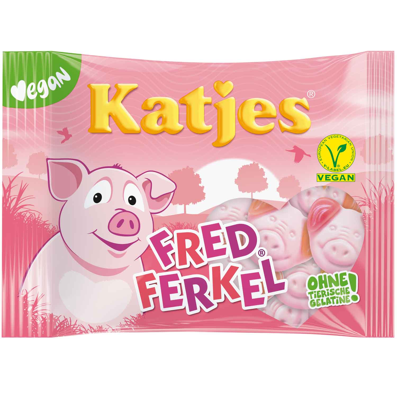 Fred ferkel skumgodis katjes 210g