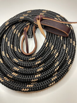 All That Trail Rein Braided Rope - Black/Tan
