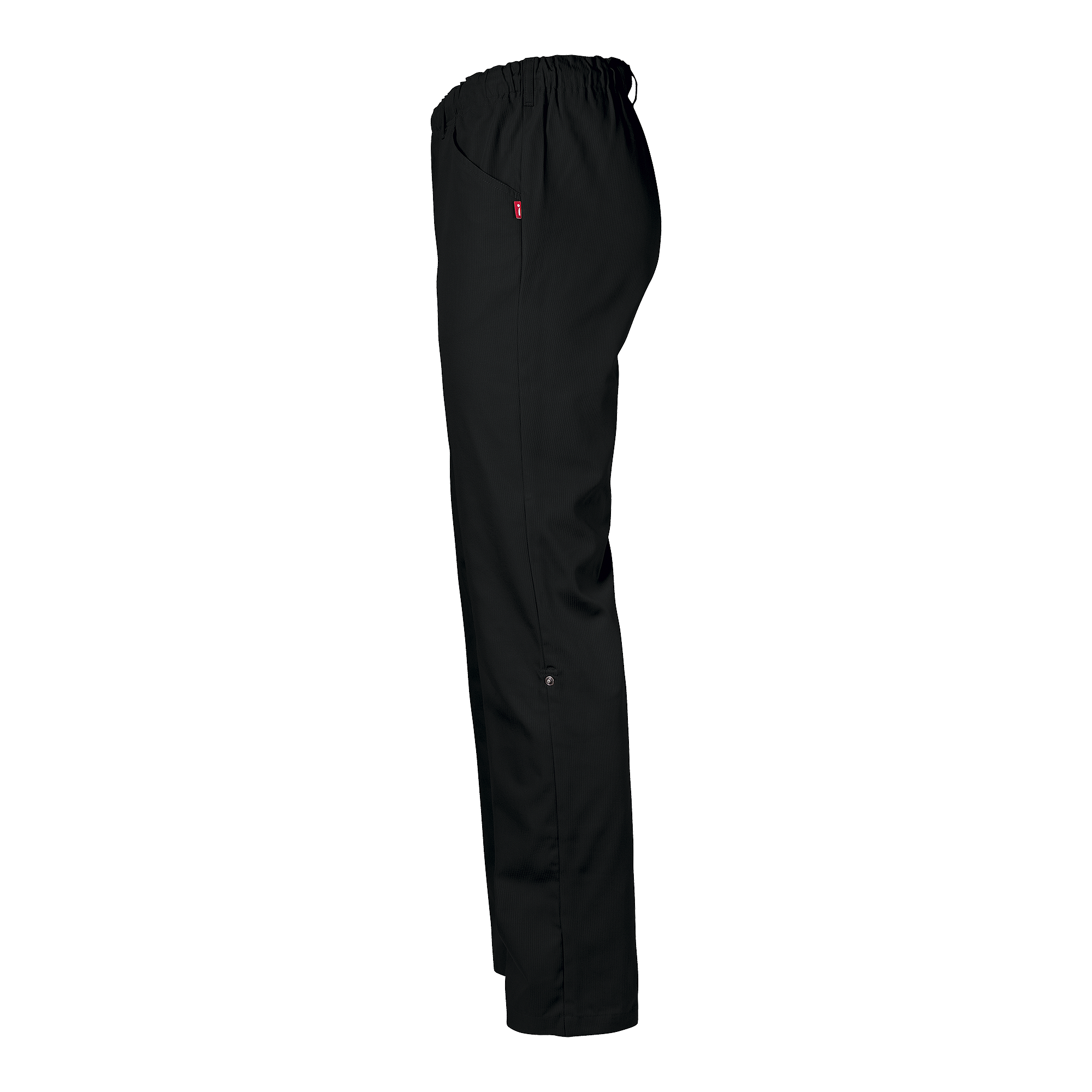 Vård- och omsorgsbyxa med benslejf unisex - svart - 2