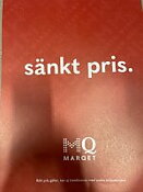 Sänkt pris Skylt A3