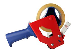 Tejpdispenser med handtag