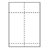 Transportlabel A4 Laser, 2 labels pr. ark med kvitteringsdel, 105x251mm 500stk ark/pk