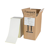 Transportetikett DT 105x251 med kvitteringsdel, 1500stk/stk