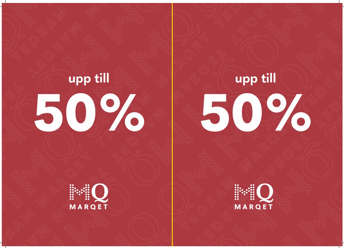 Upp till 50%, A5 stående