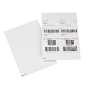Transportlabel A4 Laser, 2 labels pr. ark med kvitteringsdel, 105x251mm 100stk ark/pk