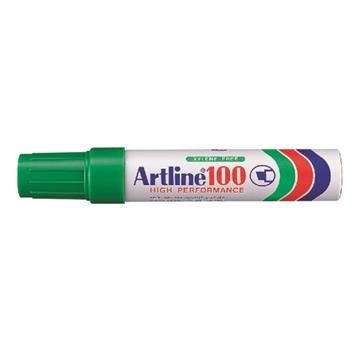 Merkintäkynä Artline 100 vihreä erittäin leveä