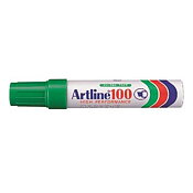 Merkintäkynä Artline 100 vihreä erittäin leveä