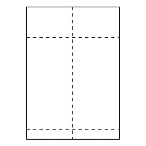 Transportetikett A4 Laser, 2 etiketter per ark med kvitteringsdel, 105x251mm 500stk ark/stk
