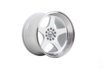 59°North Wheels D-004 11x18" ET15 5x114/5x120 white/polished lip