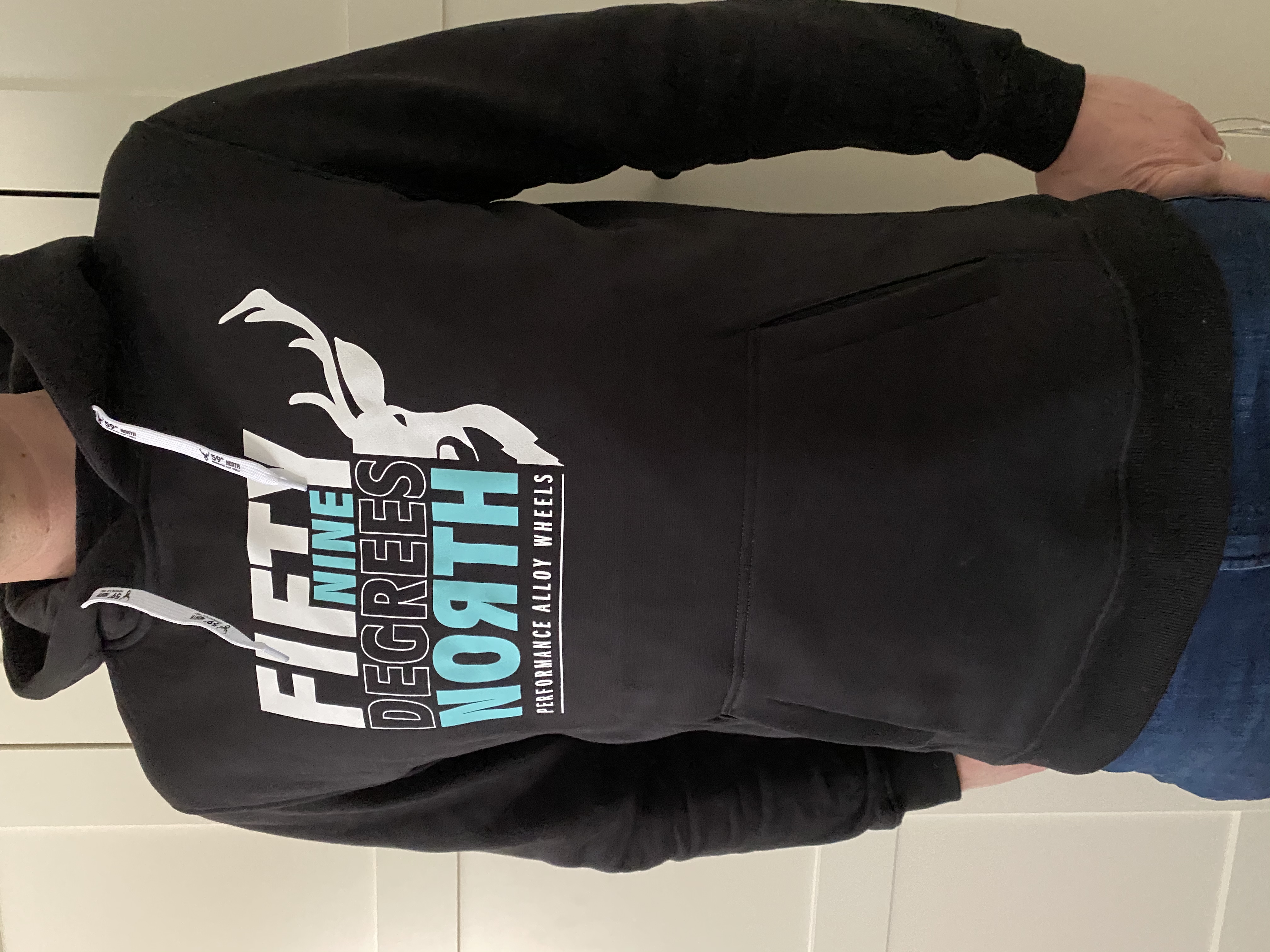 59 North Wheels Hoodie black 2