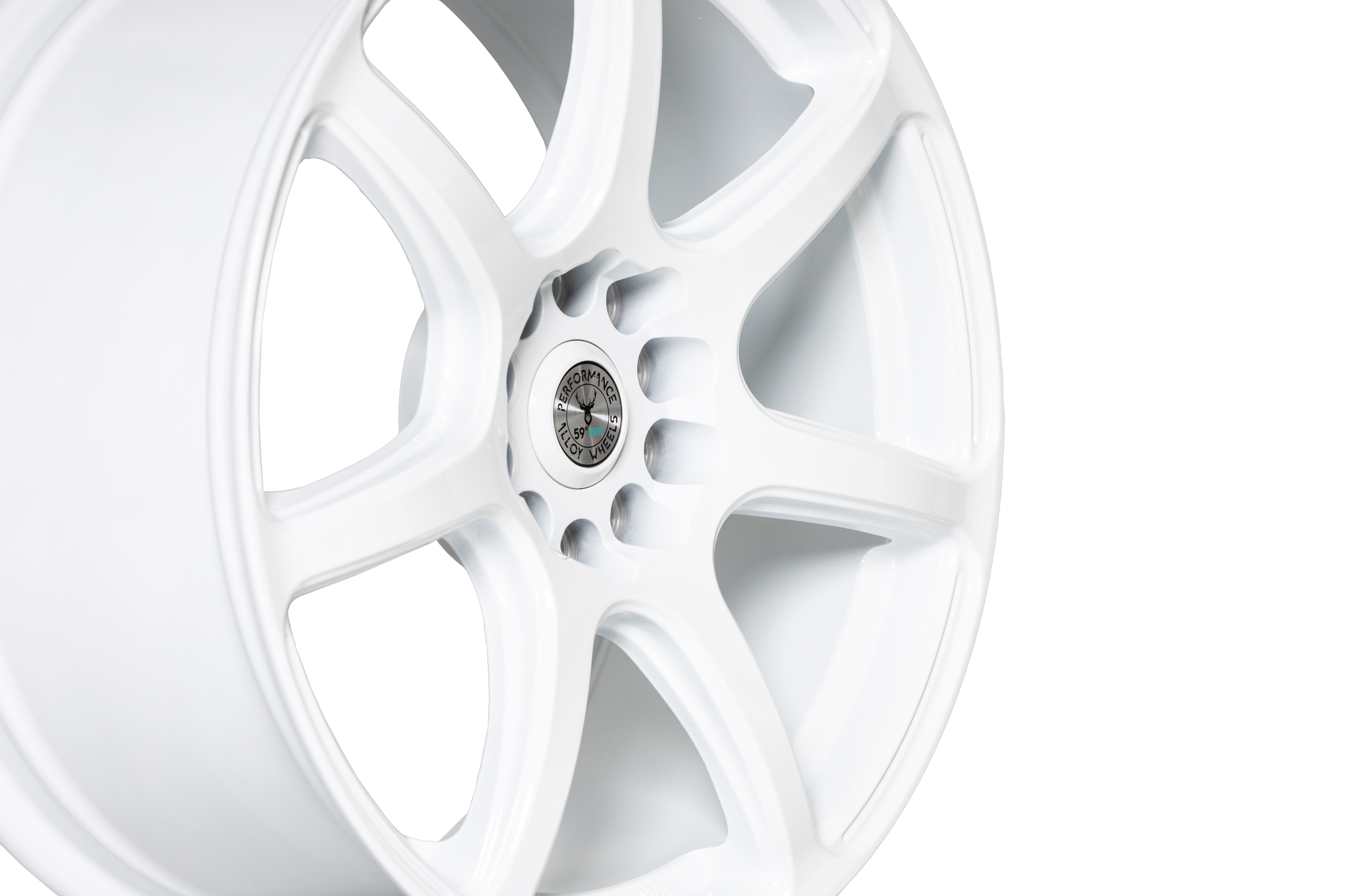 59°North Wheels D-009 8,5x18" ET38 5x114,3/5x120  full gloss white - 3