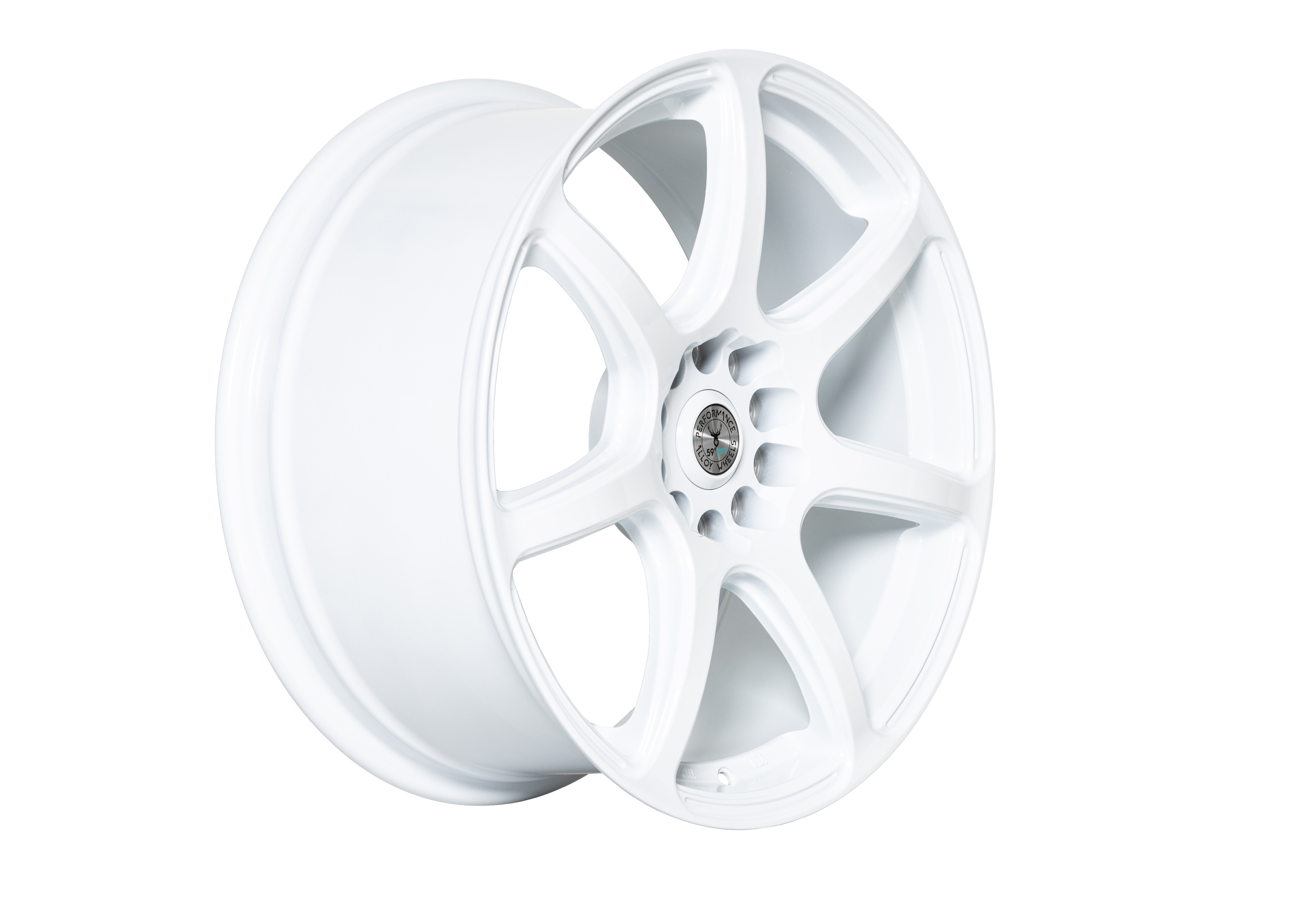 59°North Wheels D-009 8,5x18" ET38 5x114,3/5x120  full gloss white - 2
