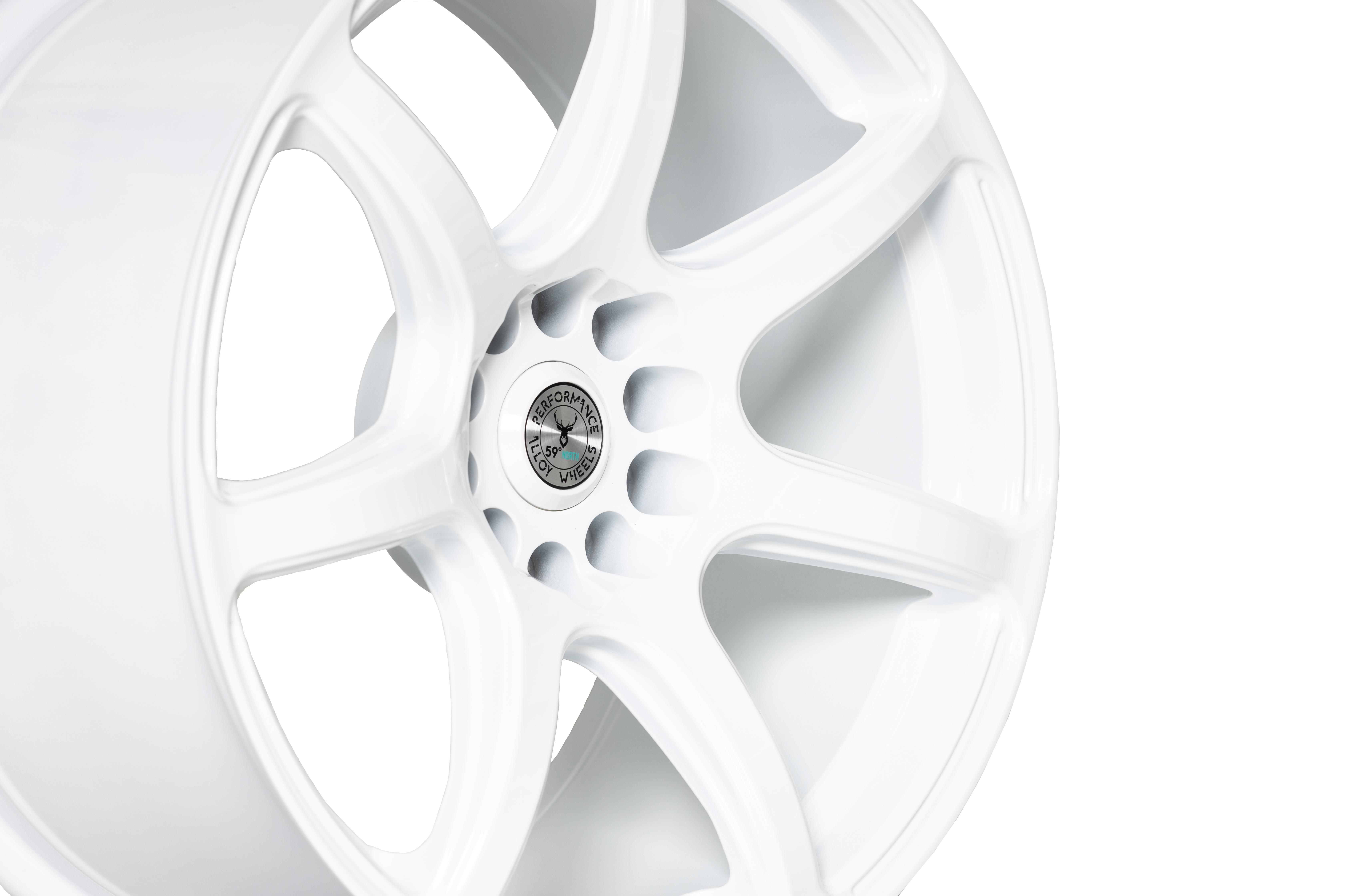 59°North Wheels D-009 9,5x18" ET22 5x114,3/5x120  full gloss white - 3