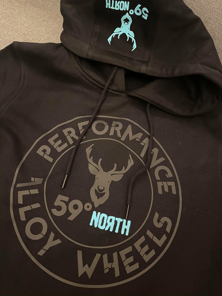 59 North Wheels Hoodie svart 3