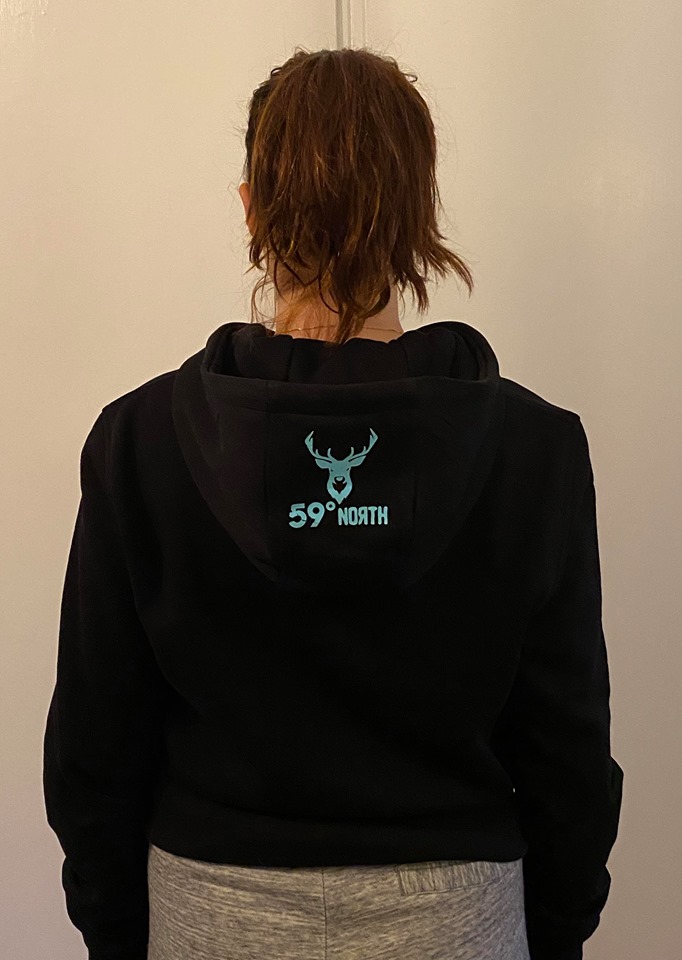 59 North Wheels Hoodie svart 2