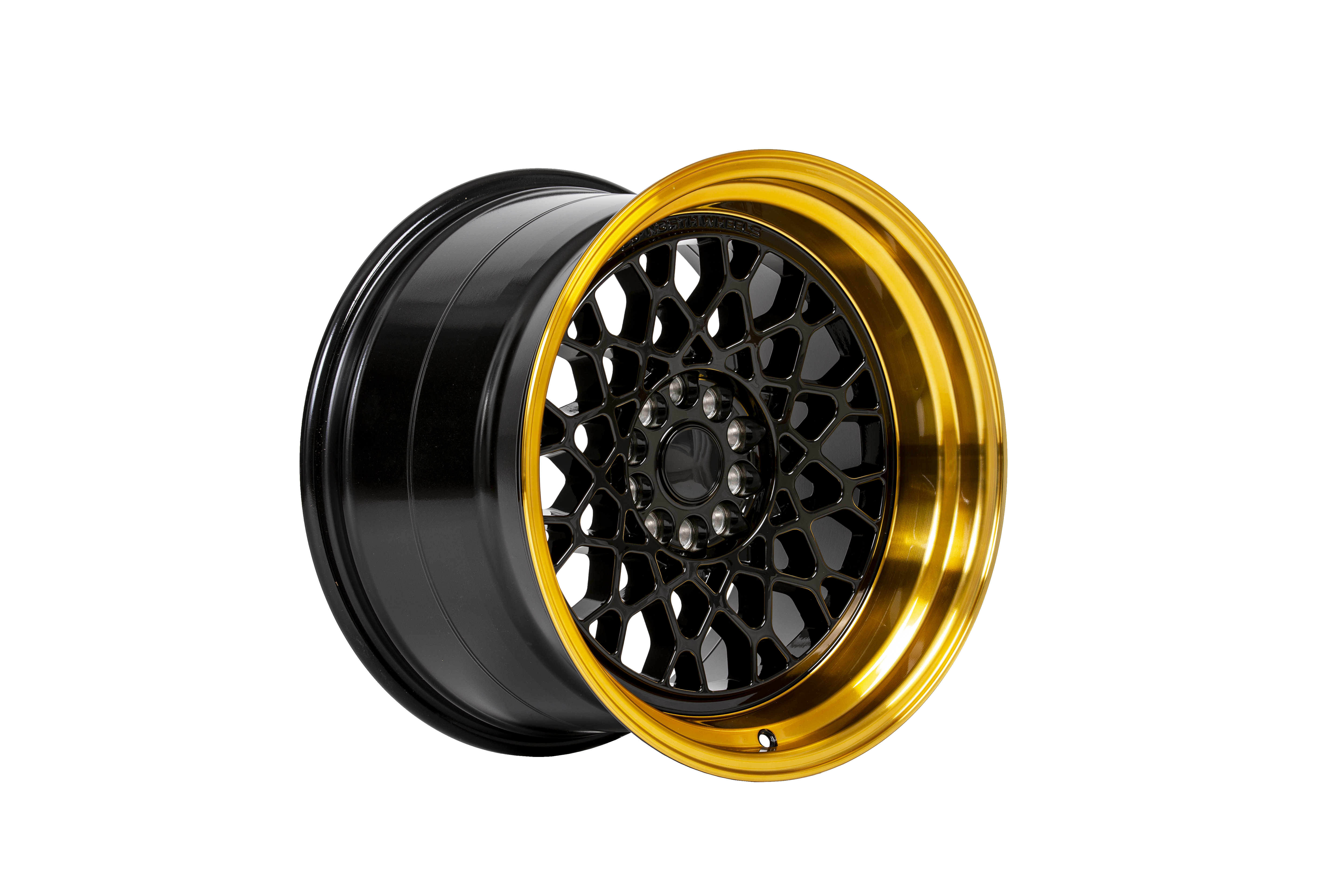 59°North Wheels D-008 11x18" ET8 5x114,3/5x120 blanksvart/hypergold kant - 2