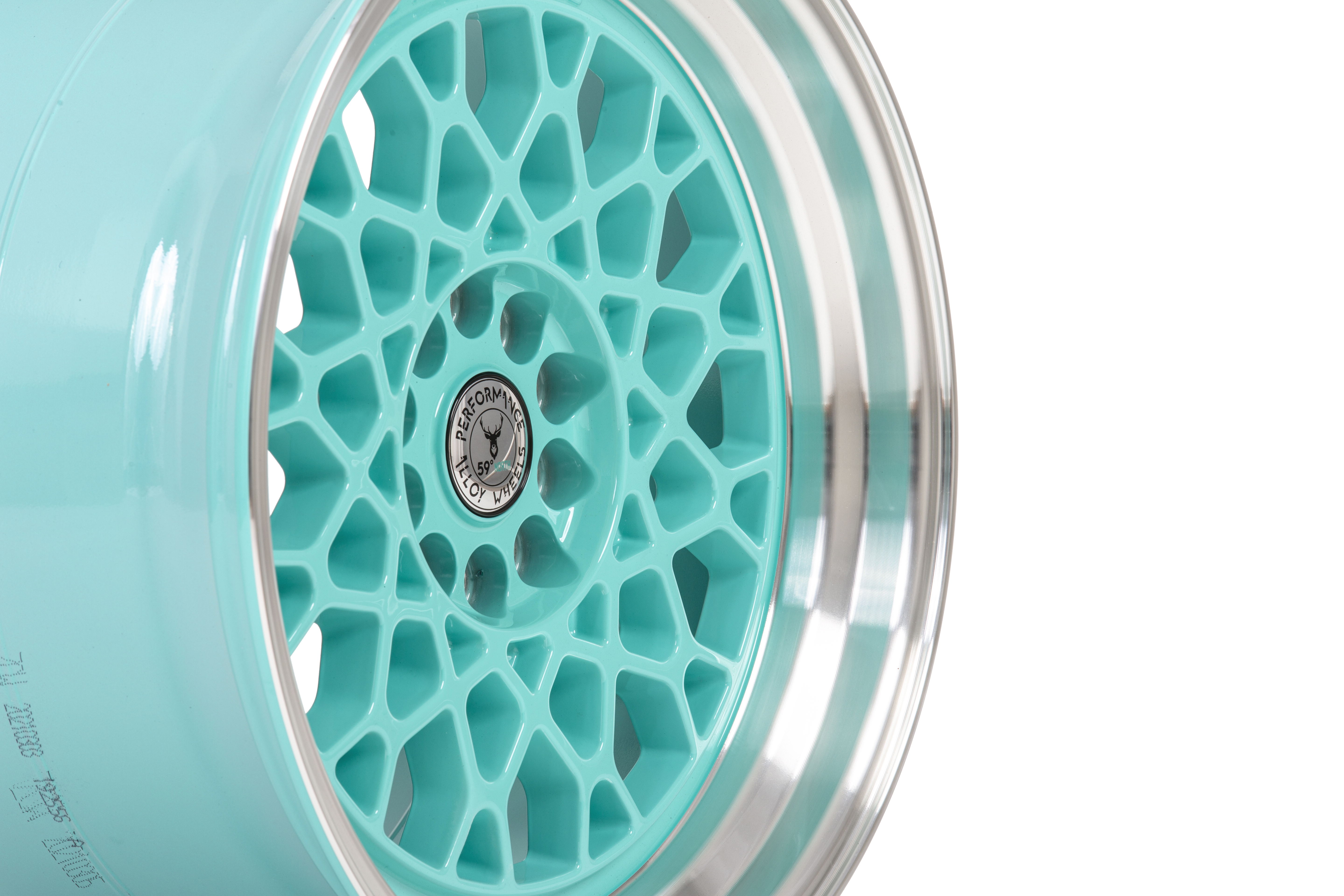 59°North Wheels D-008 9,5x18" ET22 5x114,3/5x120 turkos/polerad kant - 4