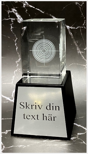 Skytte måltavla 3D-glas