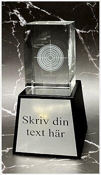 Skytte måltavla 3D-glas