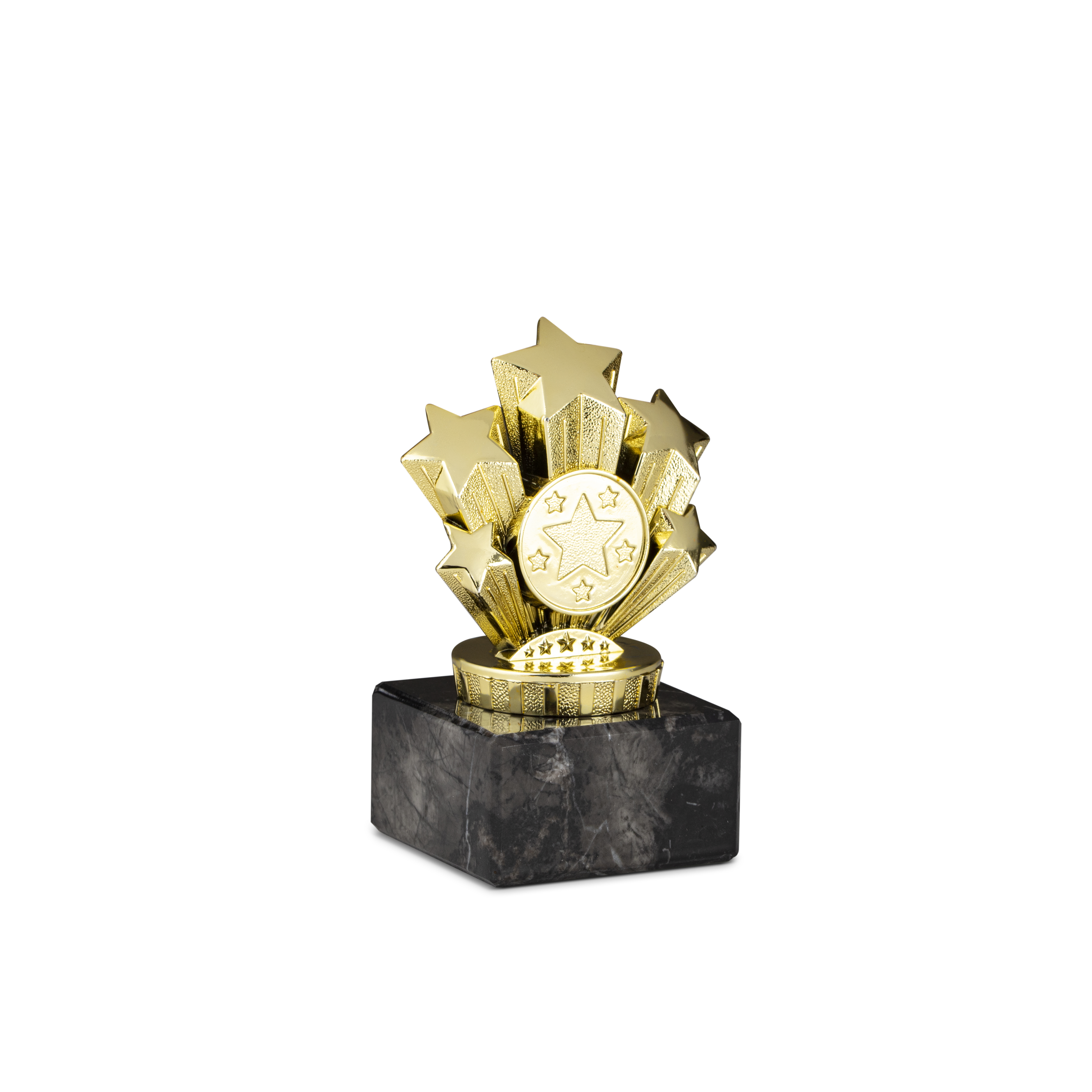 Neutral stjärnstatyett guld, inklusive gravyr