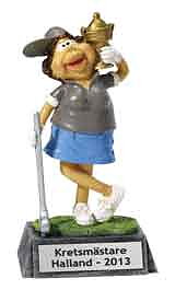 Komisk golfstatyett