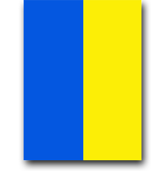 Blå/Gul