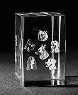Hundar 3D-glas