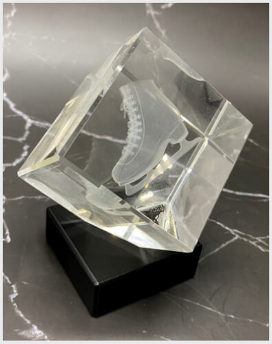 Konståkningstrofé 3D square 