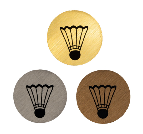 Badminton- boll idrottsmotiv
