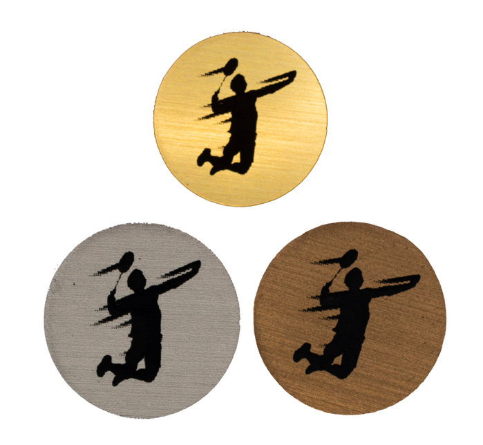 Badminton- spelare idrottsmotiv