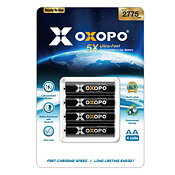 OXOPO Li-Ion AA Batterier 4-Pack