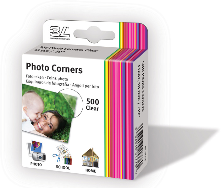 3L PHOTOCORNERS 500 PCS