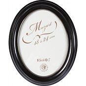 Oval svart 10x15 cm