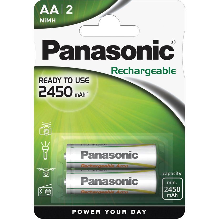Panasonic AA 2-Pack Rechargeble 2450mAh