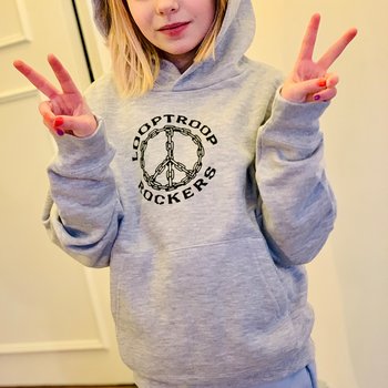 Looptroop Rockers - Peace Kids Hoodie (Heather Grey)