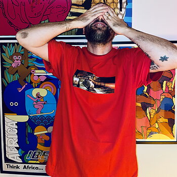 Looptroop Rockers - Modern Day Photo Tee (Red)