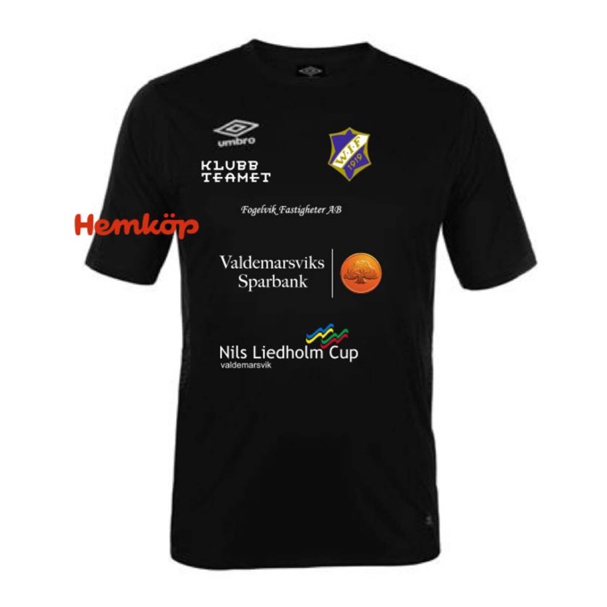  Umbro Supportertröja vit med valfri siffra (Waldemarsviks IF)